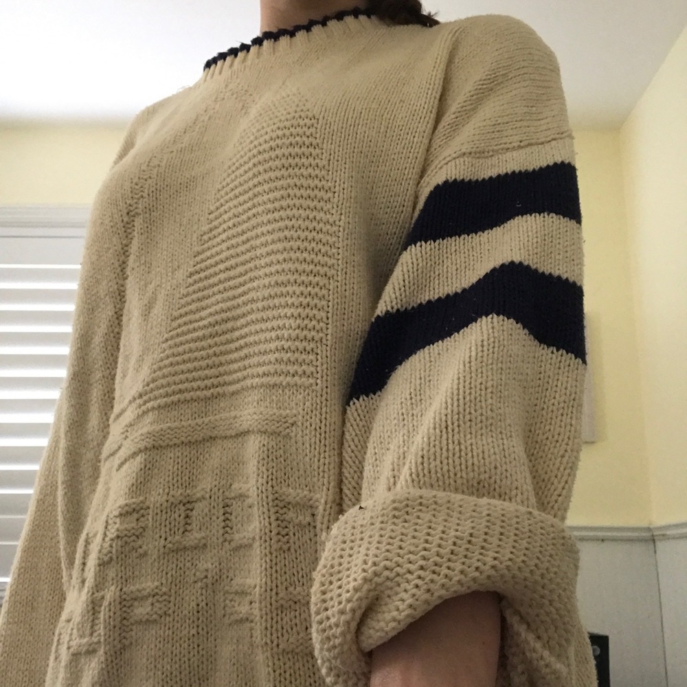 Chunky knit oversized vintage sweater